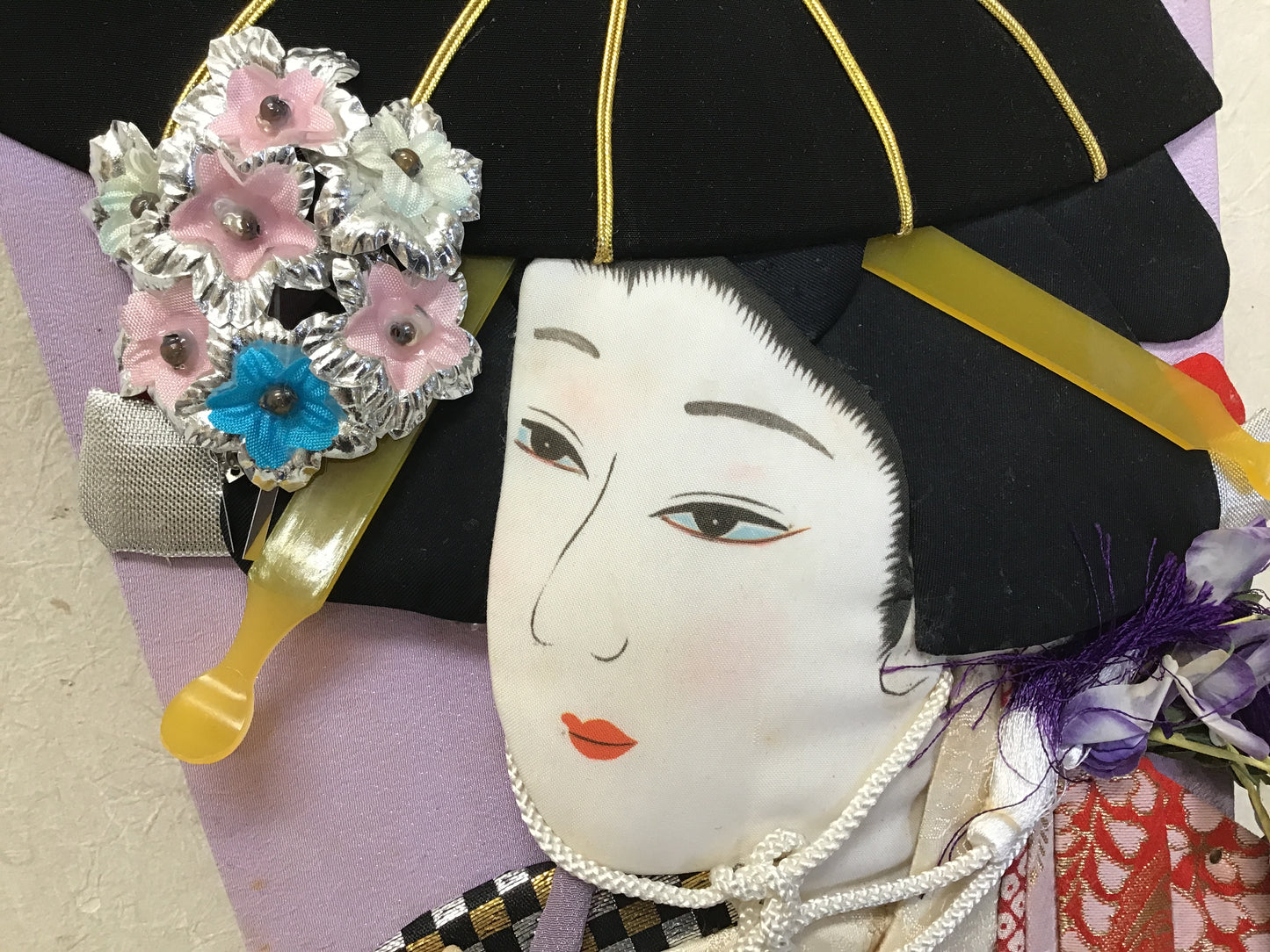 Y2472 HAGOITA Kimono Beauty battledore Japan antique vintage traditional