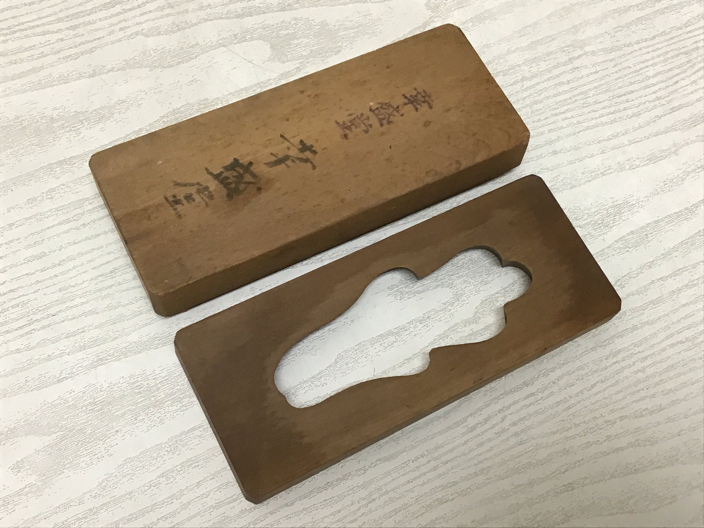 Y2559 KASHIGATA Bracken pattern Japanese vintage Wooden Pastry Mold wagashi