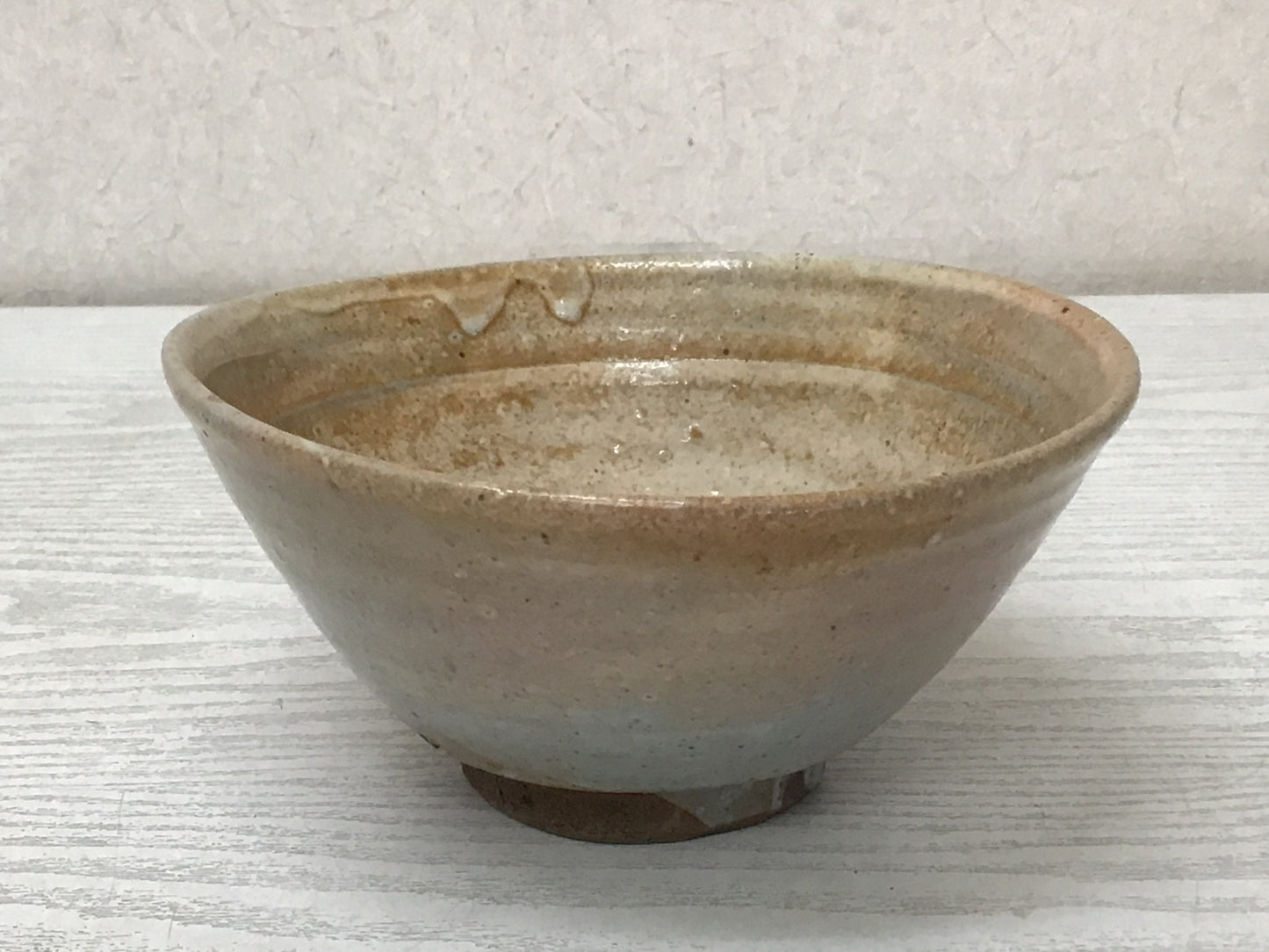 Y2565 CHAWAN Tokoname-ware signed box Japan tea ceremony antique pottery