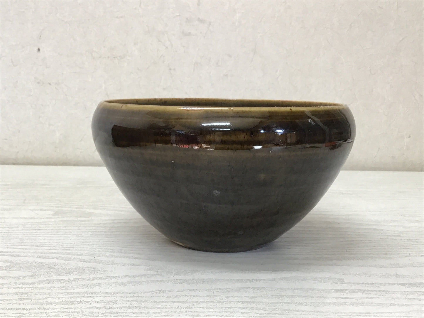 Y2577 CHAWAN Mino-ware signed box confectionery Japan tea ceremony bowl pottery