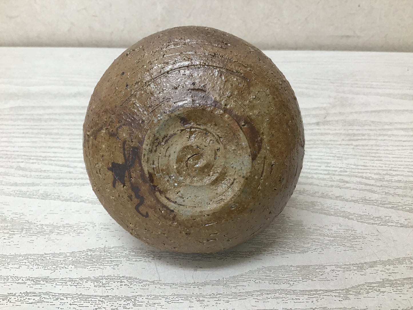 Y2628 CHOUSHI Shibukusa-ware Tokkuri sake bottle signed box Japanese antique