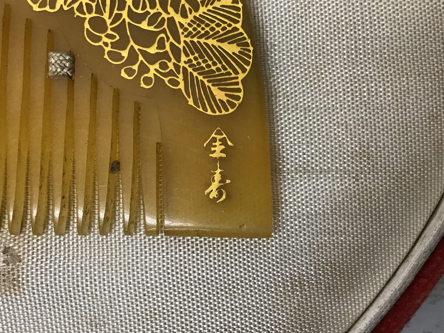 Y2775 KOUGAI  Hair dressing tools 2 sets box Japan antique kimono vintage