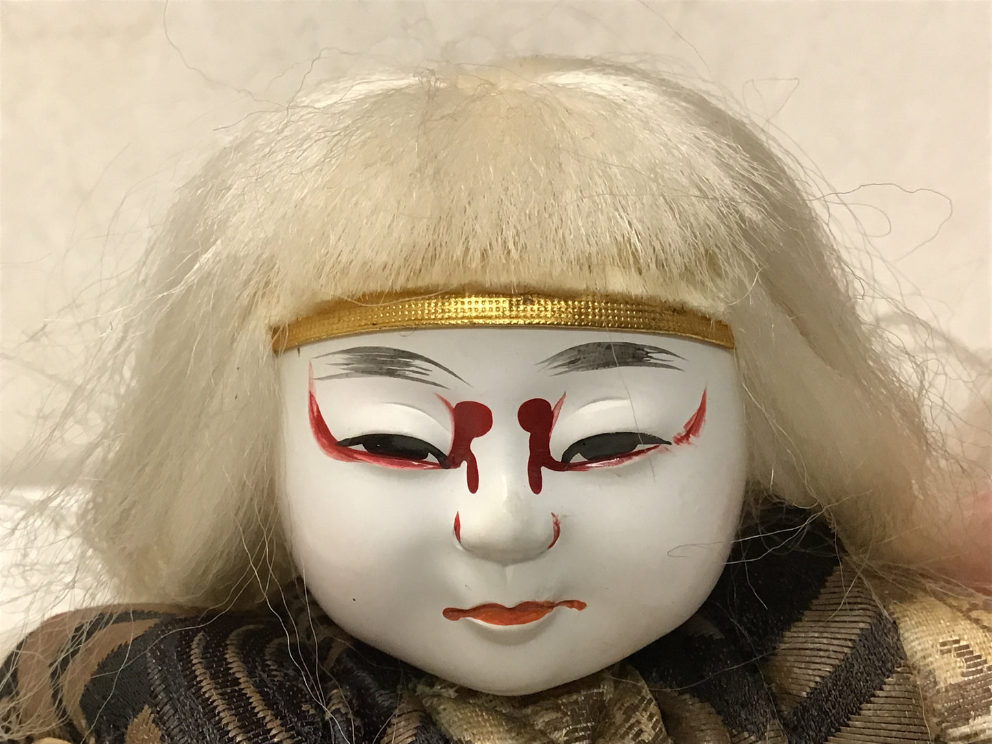 Y2816 NINGYO Kimekomi doll Renjishi kabuki figure Japanese vintage antique