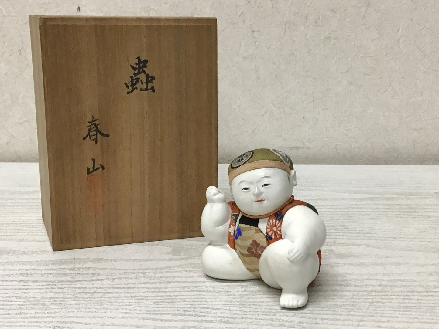 Y2817 NINGYO Kimekomi Gosho doll box Japanese vintage antique figure figurine