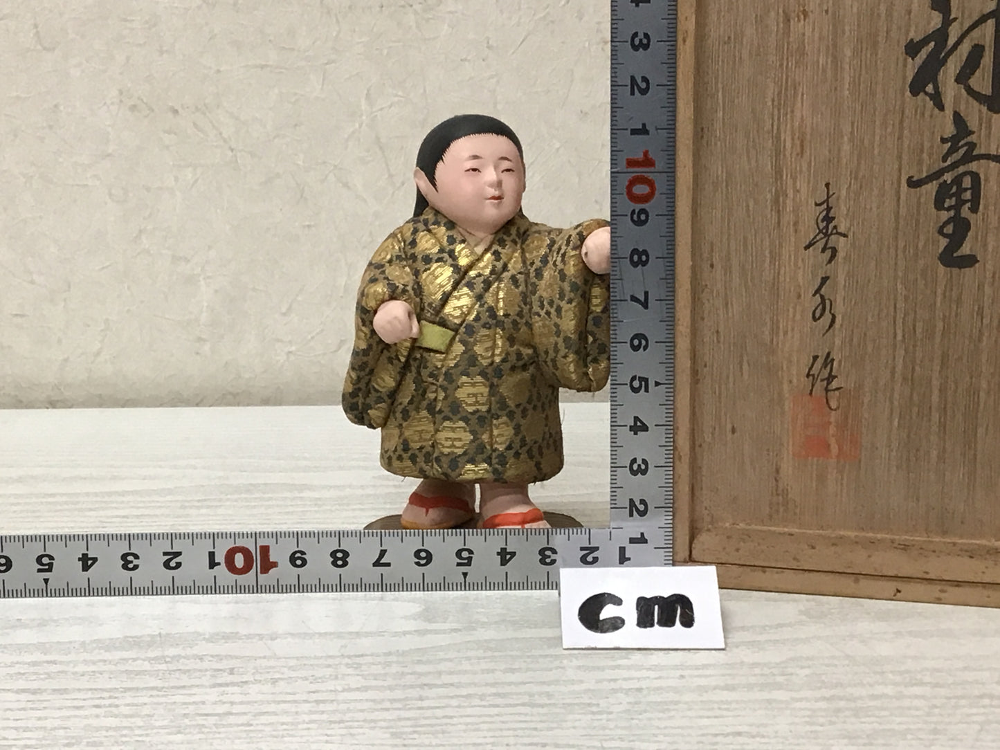 Y2818 NINGYO Kimekomi doll child box Japanese vintage antique figure figurine
