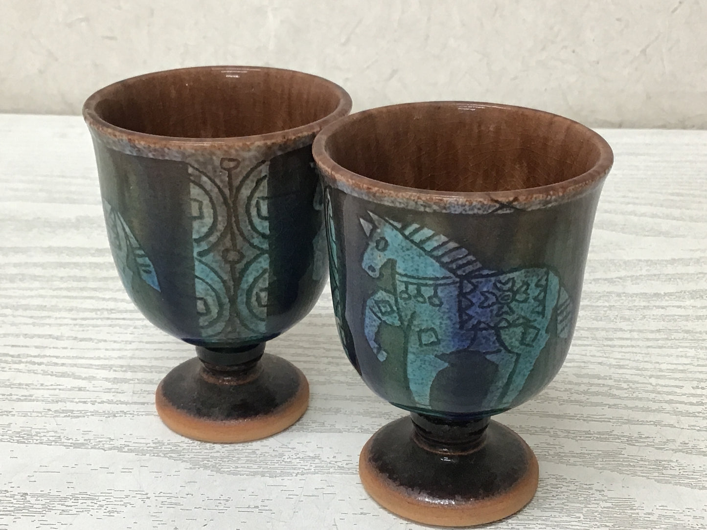 Y2831 CHAWAN Kutani-ware Cup signed box Japanese bowl pottery Japan antique