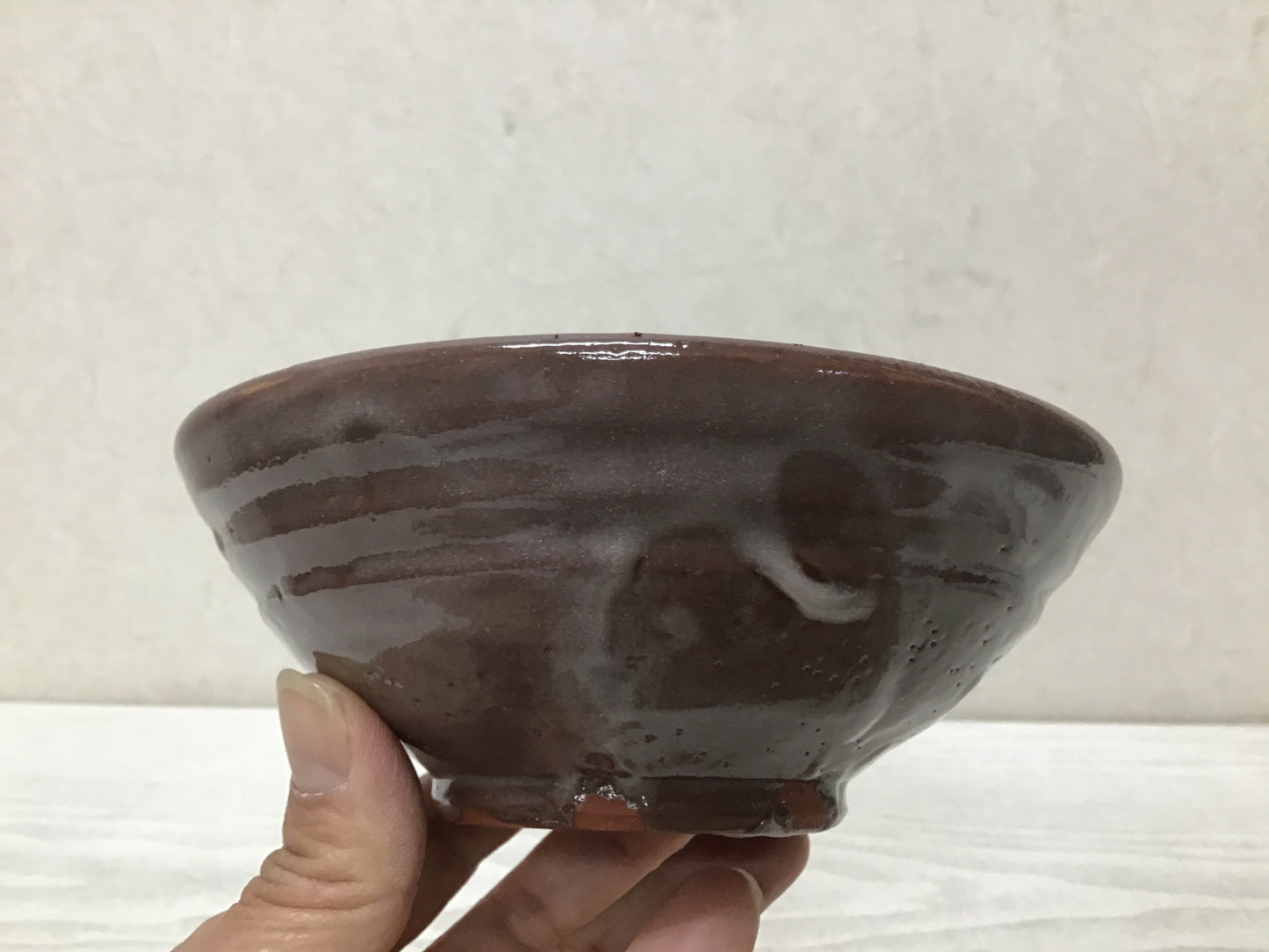 Y2844 CHAWAN Seto-ware signed box Japan tea ceremony bowl antique vintage