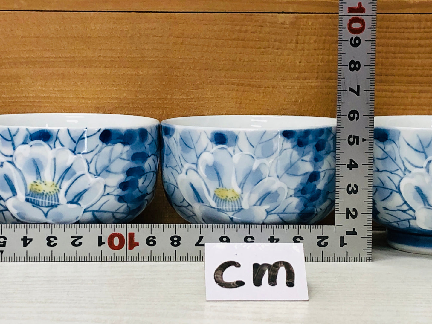 Y2966 YUNOMI Koransha cup set of 5 signed box Japanese tea bowl pottery antique
