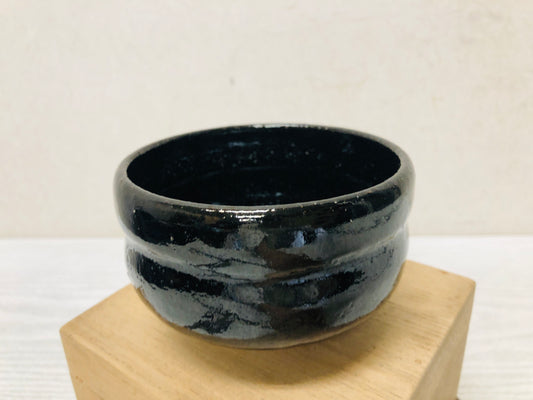 Y3015 CHAWAN Raku-ware black box Japan tea ceremony bowl antique vintage