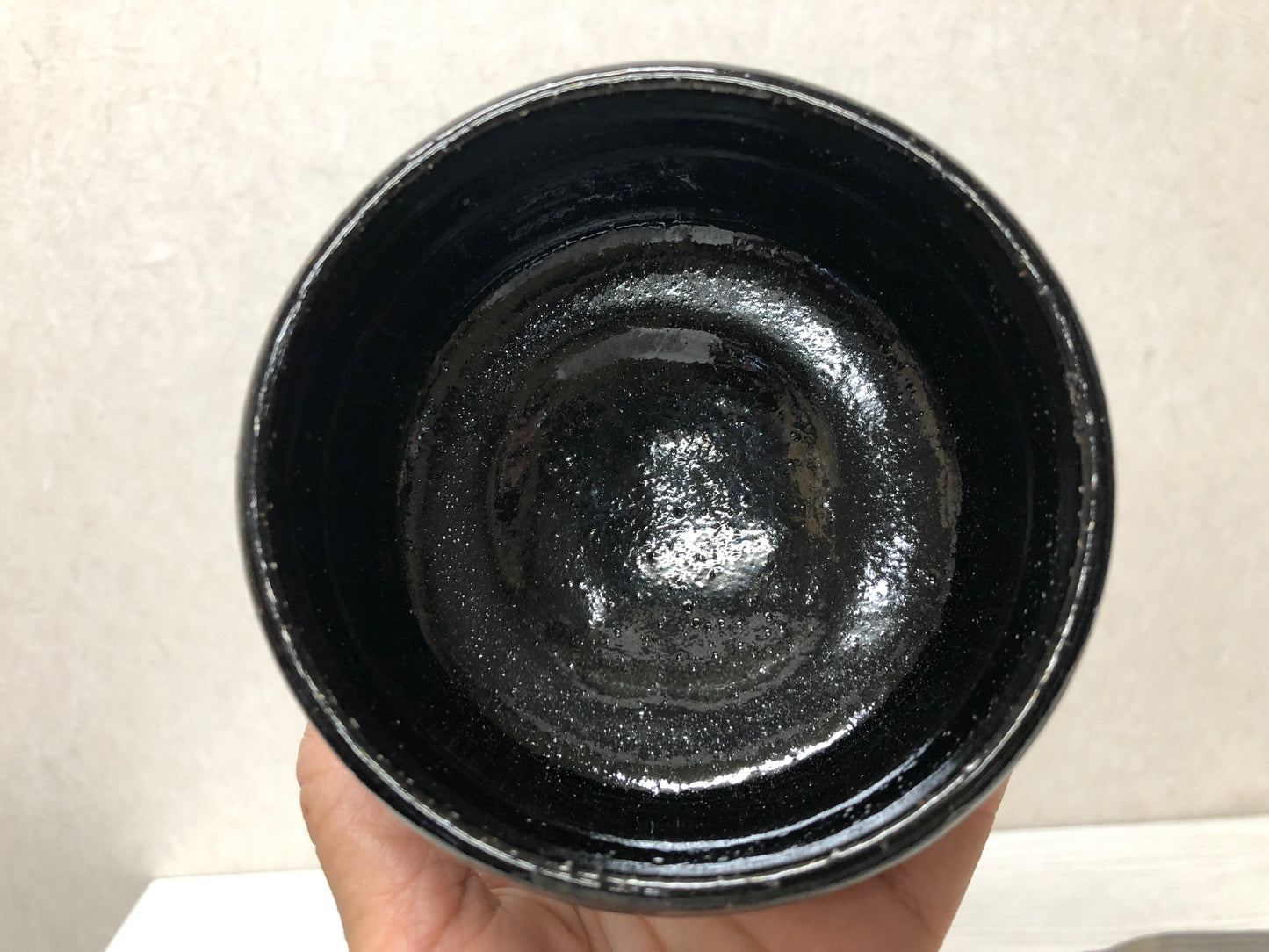 Y3015 CHAWAN Raku-ware black box Japan tea ceremony bowl antique vintage
