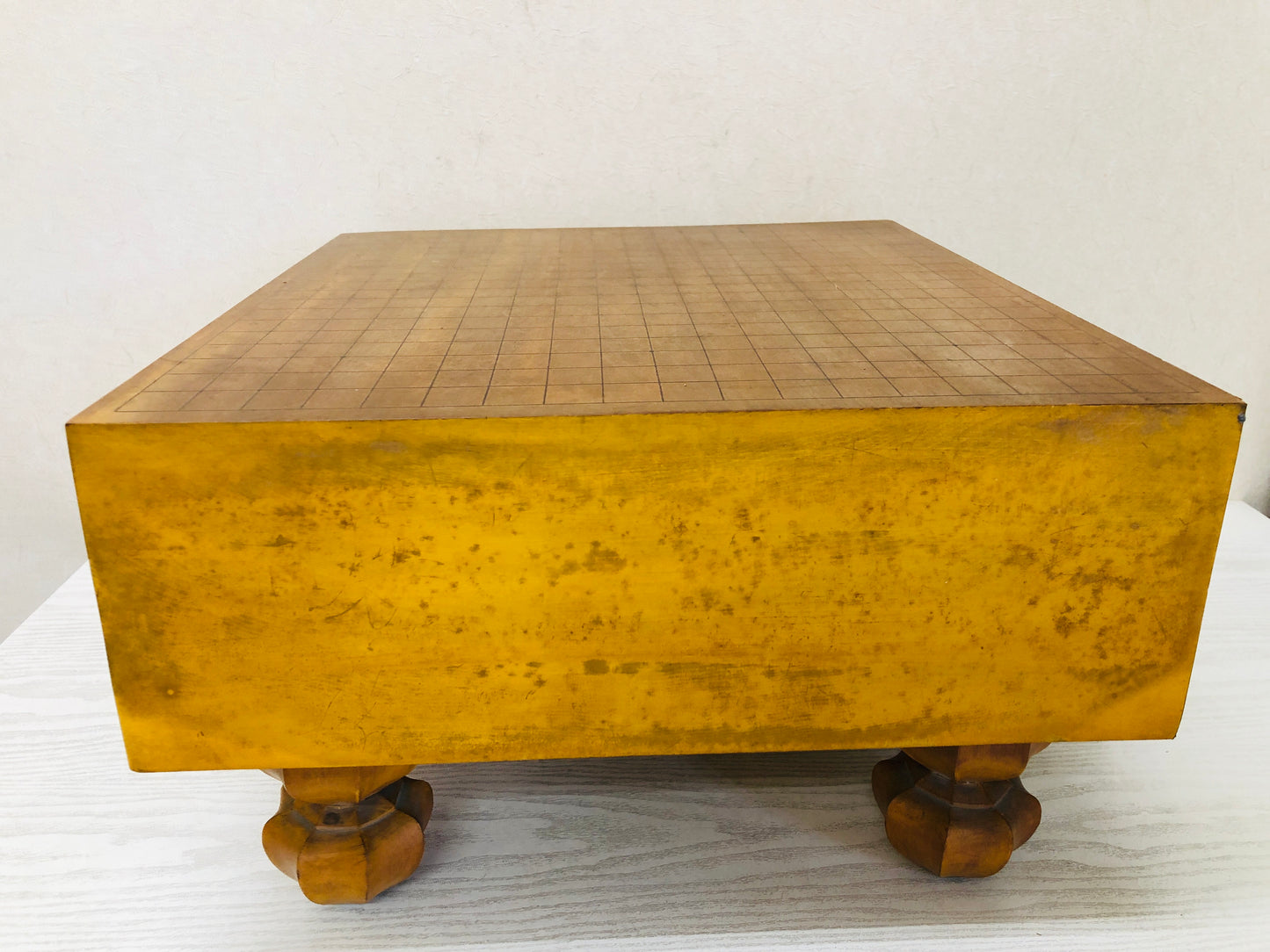 Y3022 GO wood board with legs strategy game Japanese antique Japan vintage