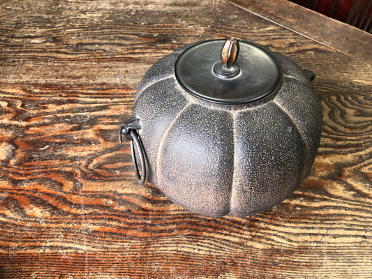 Y3072 CHAGAMA Iron Pumpkin water pot container Japanese Tea Ceremony teapot