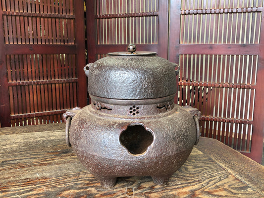 Y3074 CHAGAMA bath heater water pot Japanese Tea Ceremony teapot