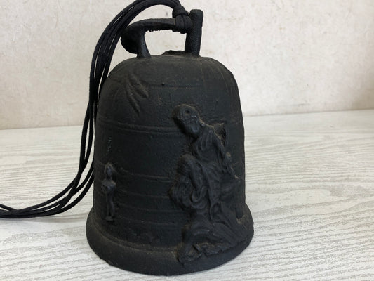 Y3077 BELL Iron musical instrument music celestial maiden antique vintage Japan