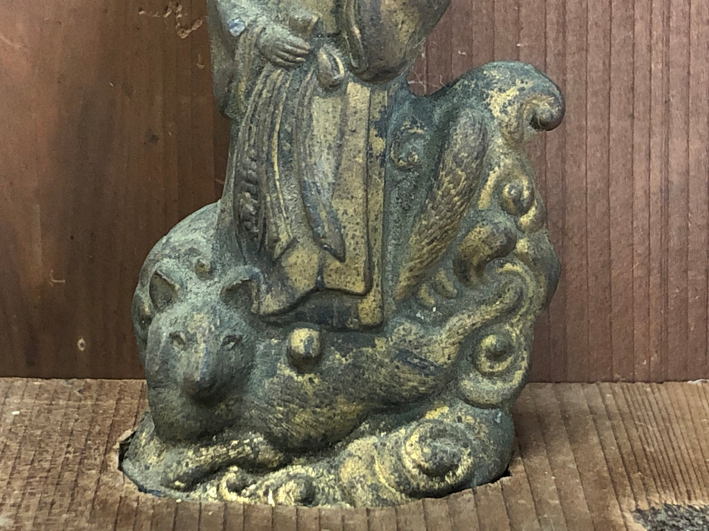 Y3295 STATUE Buddha Inari figure figurine Japan vintage antique interior decor