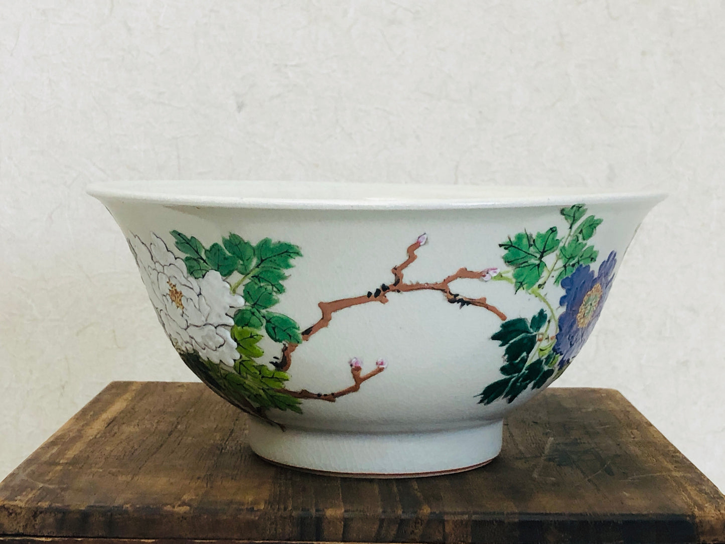 Y3358 CHAWAN Banko-ware confectionery signed box Japan bowl pottery antique