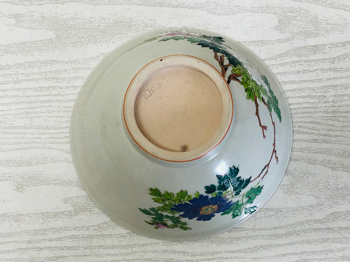 Y3358 CHAWAN Banko-ware confectionery signed box Japan bowl pottery antique