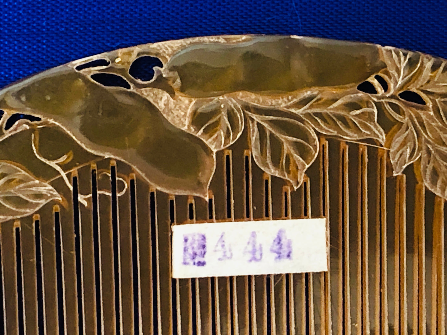 Y3437 KOUGAI  Bean openwork Comb hair dressing tools Japan kimono accessory