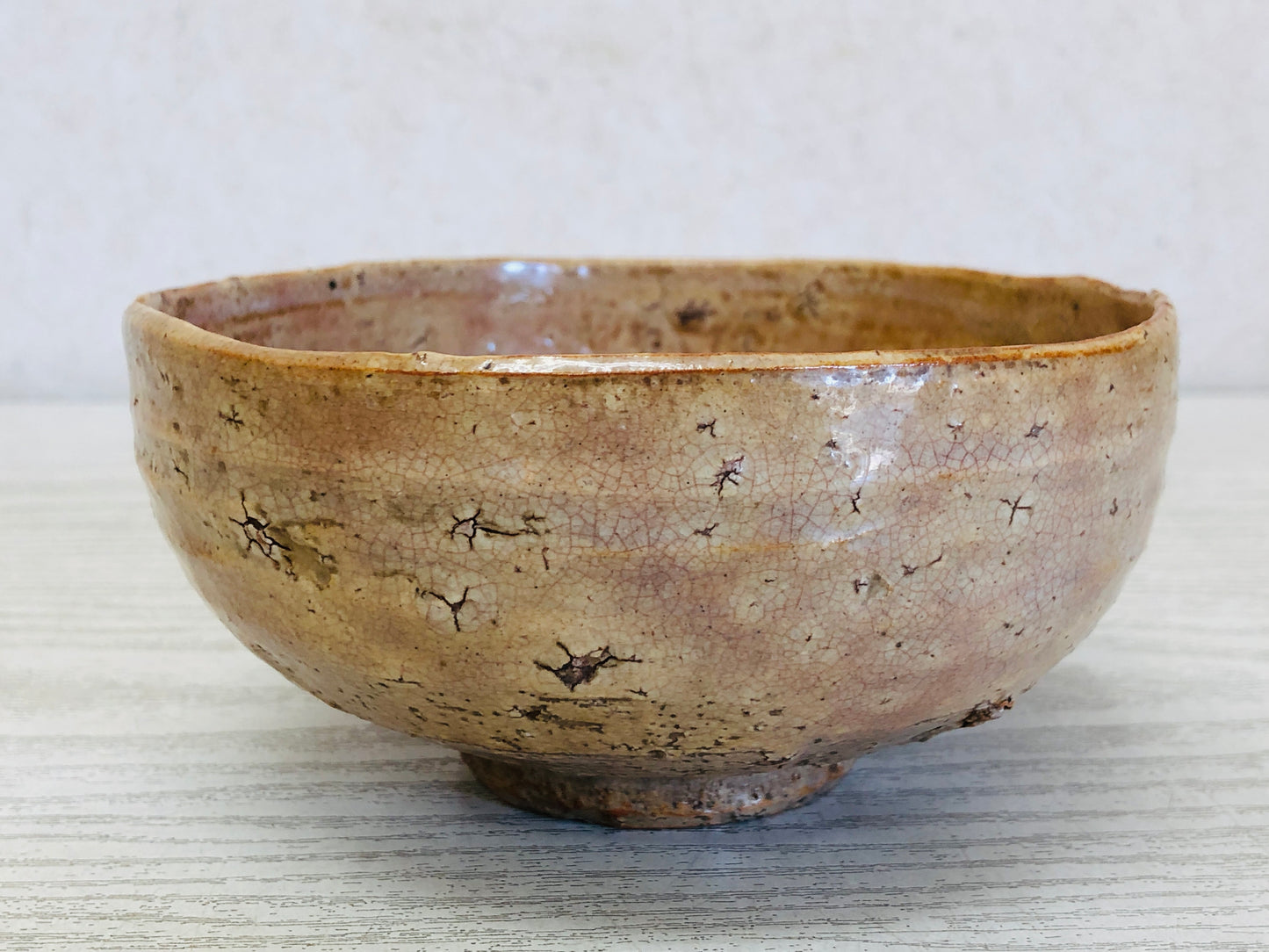 Y3537 CHAWAN Hagi-ware Kohagi kintsugi box Japan tea ceremony bowl antique