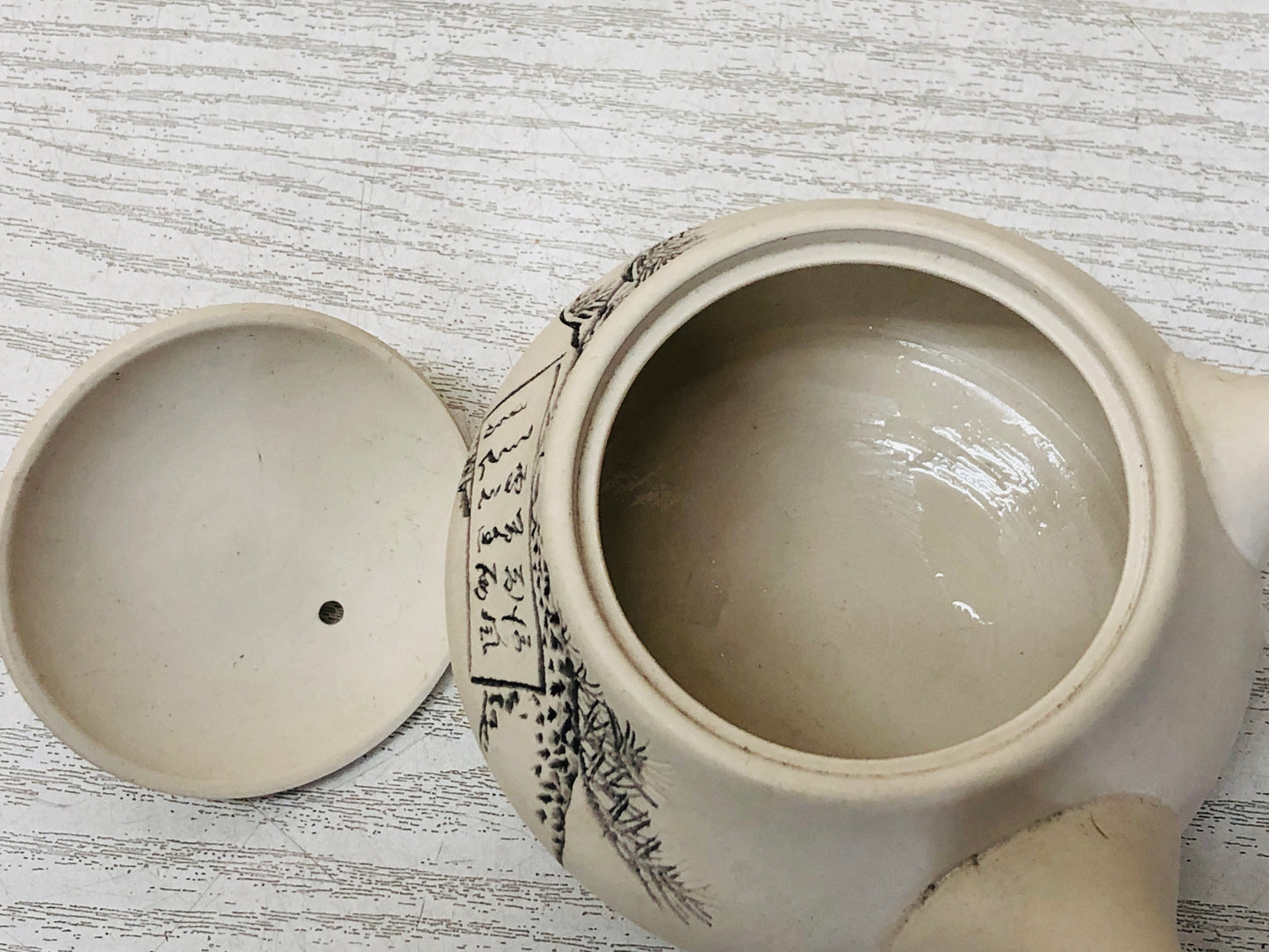 Y3542 KYUSU Banko-ware Teapot pot signed Tea Ceremony Japan antique vintage