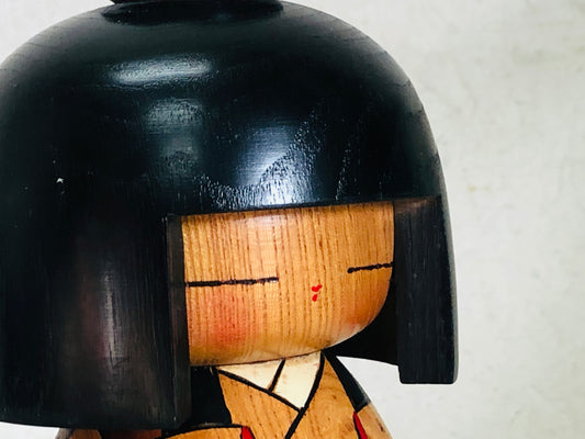 Y3583 NINGYO Original Kokeshi Doll figure bobbed hair girl Japan vintage antique