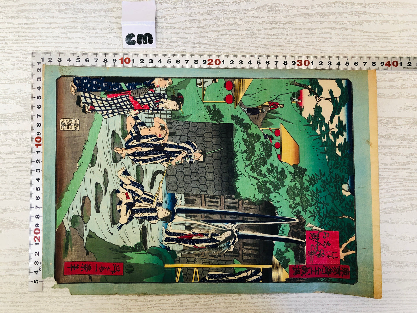 Y3639 WOODBLOCK PRINT Ikkei 36 Tokyo Famous Places Japan Ukiyoe vintage art