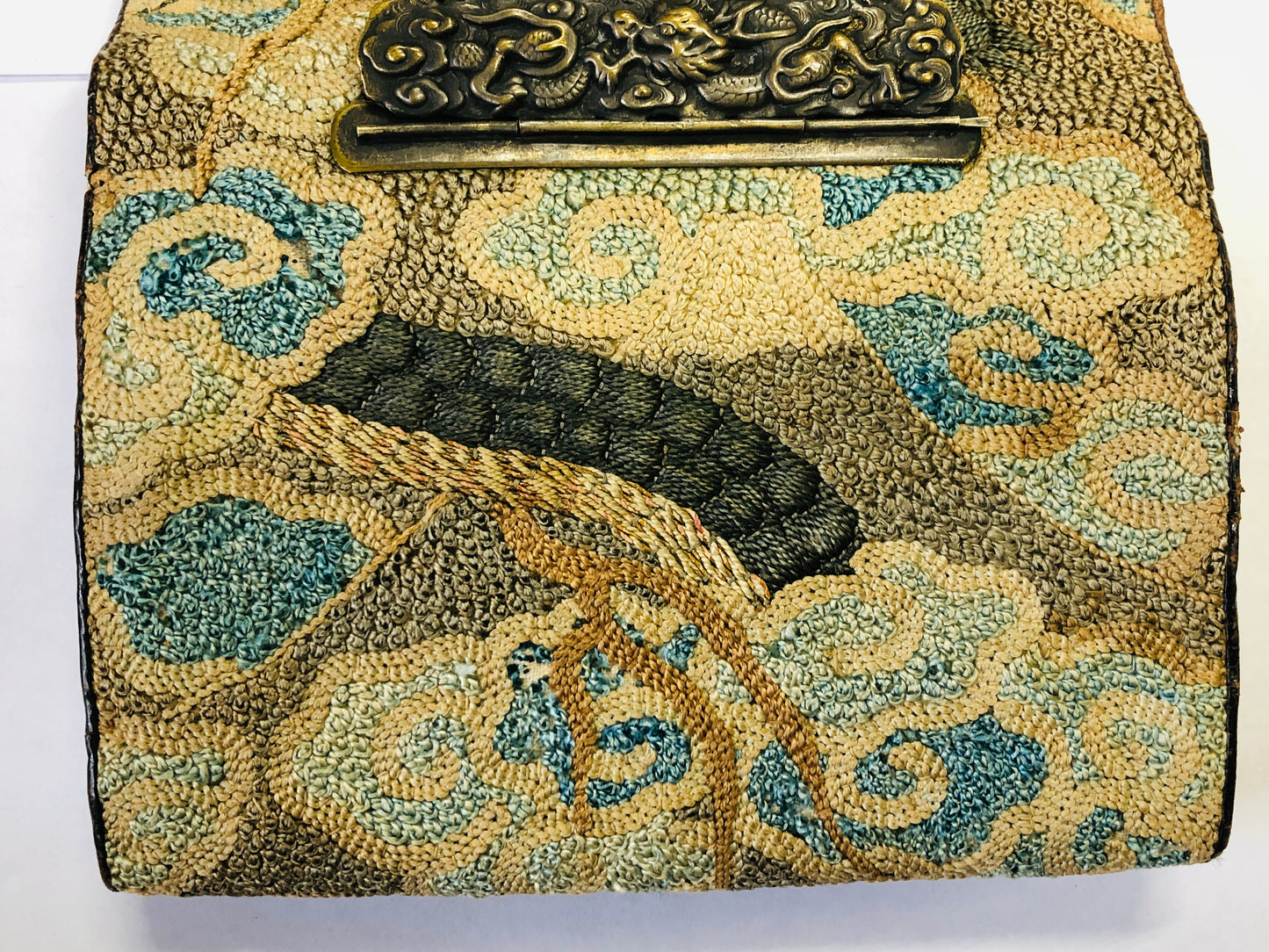 Y3667 SAGEMONO Dragon pattern netsuke Japanese antique traditional kimono