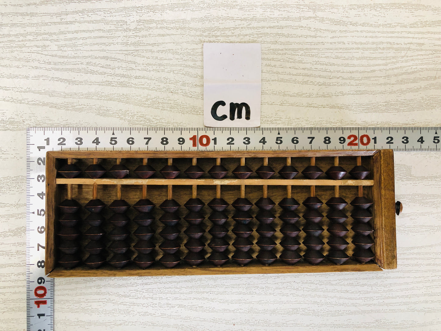 Y3671 TANSU Tamamoku Zelkova Suzuri box abacus Japanese antique vintage storage