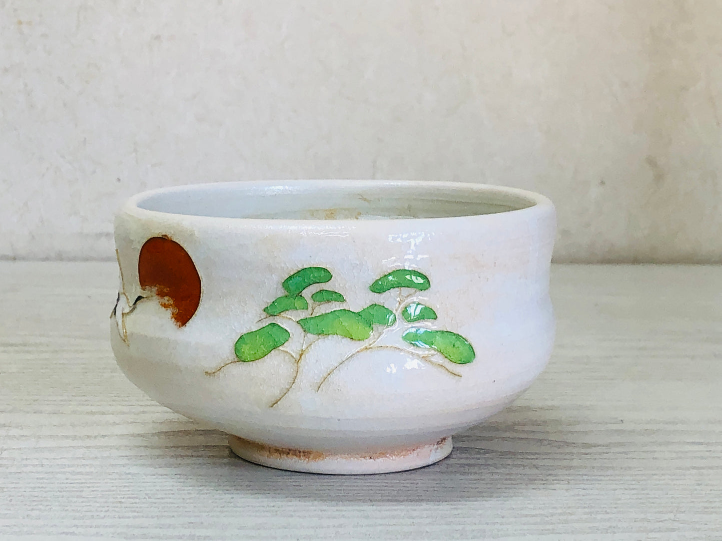 Y3681 CHAWAN Cloisonne Matcha bowl signed box Japan antique tea ceremony cup