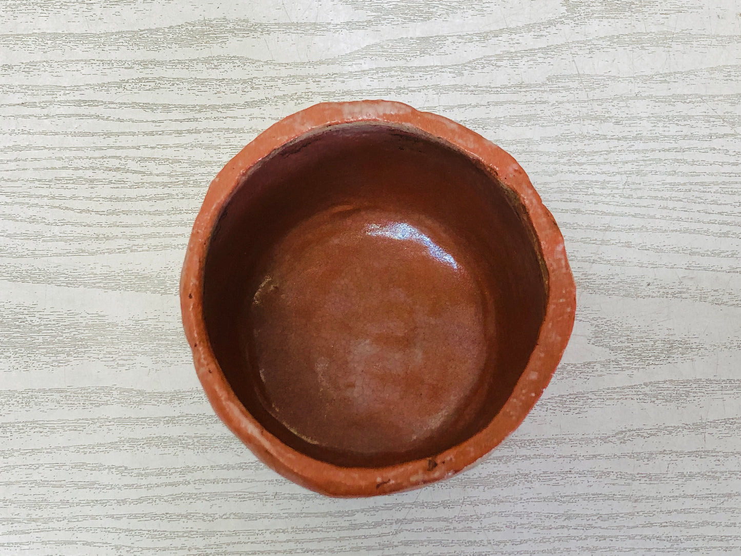 Y3682 CHAWAN Raku-ware Kouetsu copy Japan antique tea ceremony bowl cup