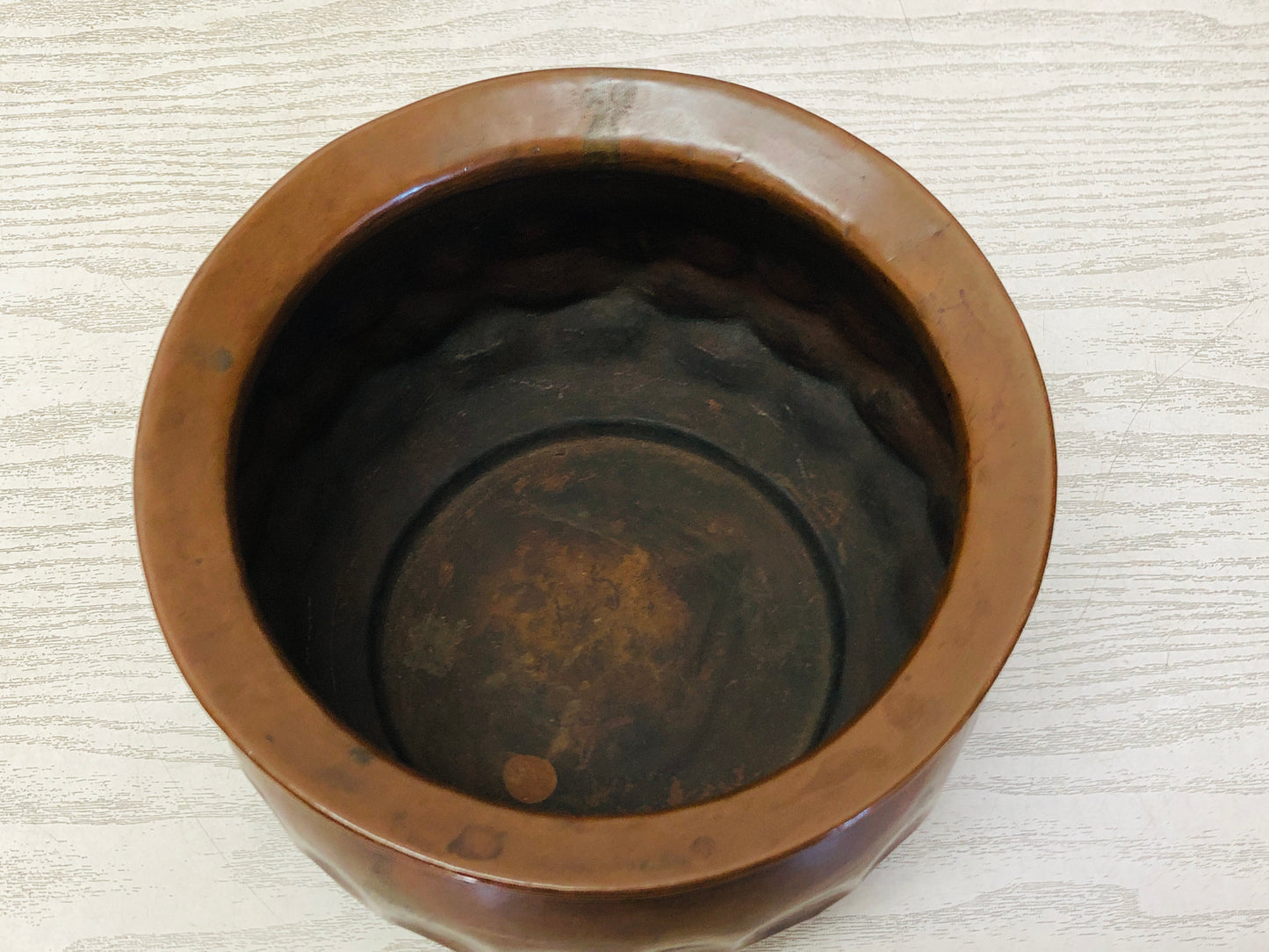Y3703 KENSUI Copper water pot Hishigi type Japanese Tea Ceremony antique Japan