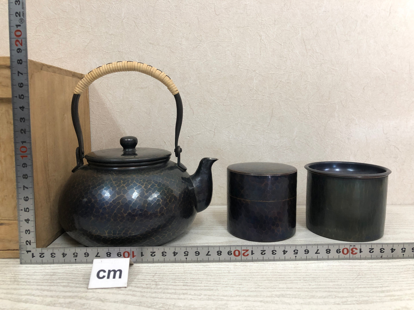 Y3857 KENSUI Gyokusendo tea utensils set signed box Japan Tea Ceremony antique
