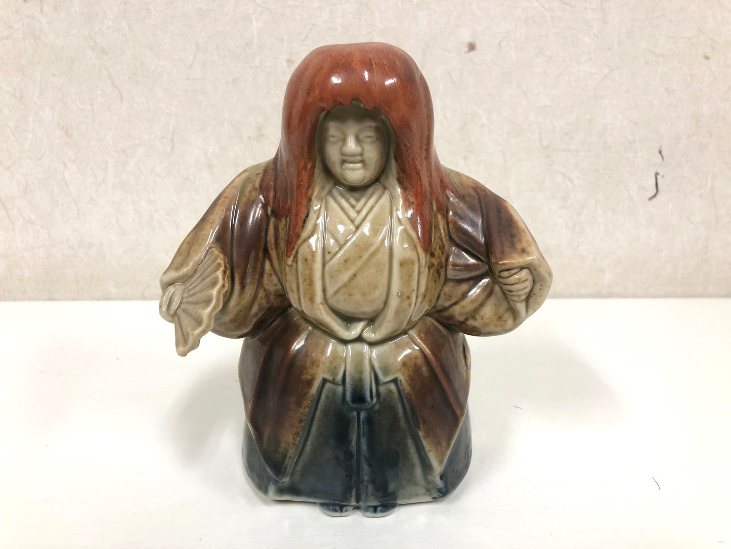 Y3947 NINGYO Seto-ware Noh Dancing Doll figure Japan vintage antique decor
