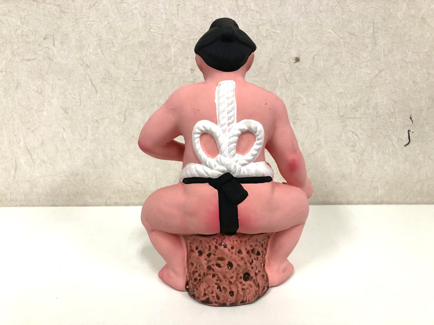 Y3949 NINGYO Sumo Wrestler Doll pottery Japan vintage figure antique interior