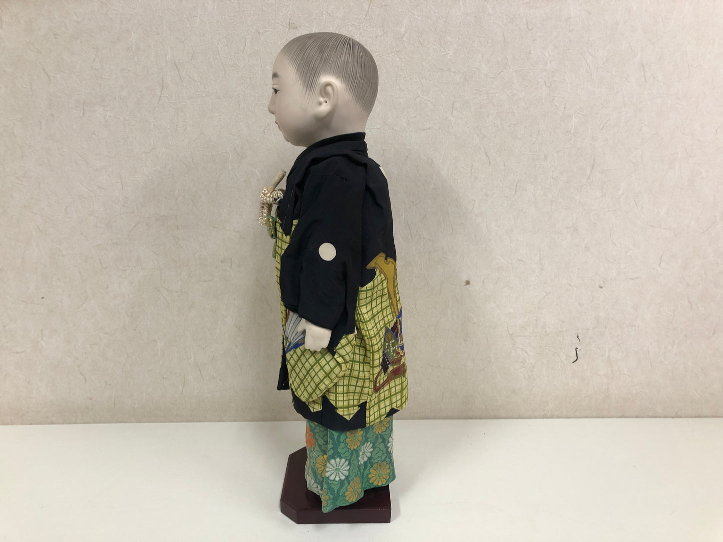 Y3953 NINGYO Ichimatsu Doll boy box Japan vintage figure antique interior decor