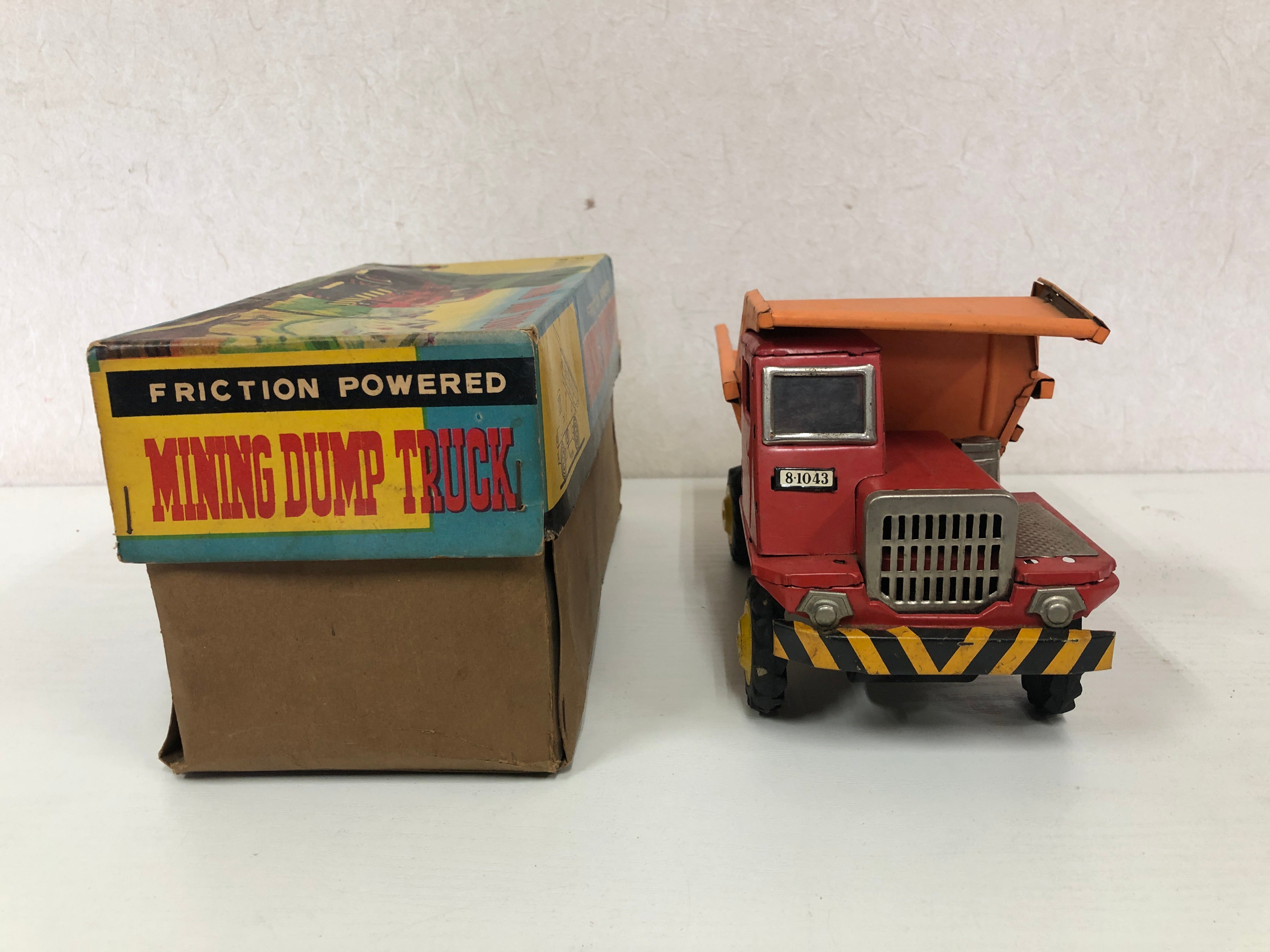 VINTAGE TIN FRICTION online DUMP TRUCK JAPAN