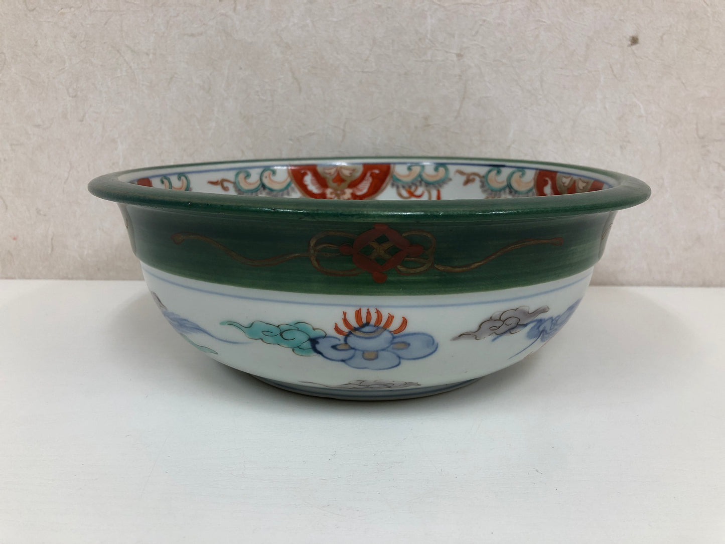 Y3982 CHAWAN Imari-ware color picture Folower Bird Japan confectionery bowl