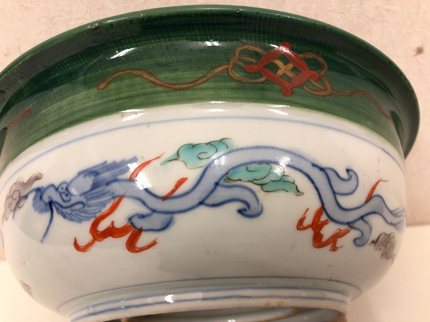 Y3982 CHAWAN Imari-ware color picture Folower Bird Japan confectionery bowl