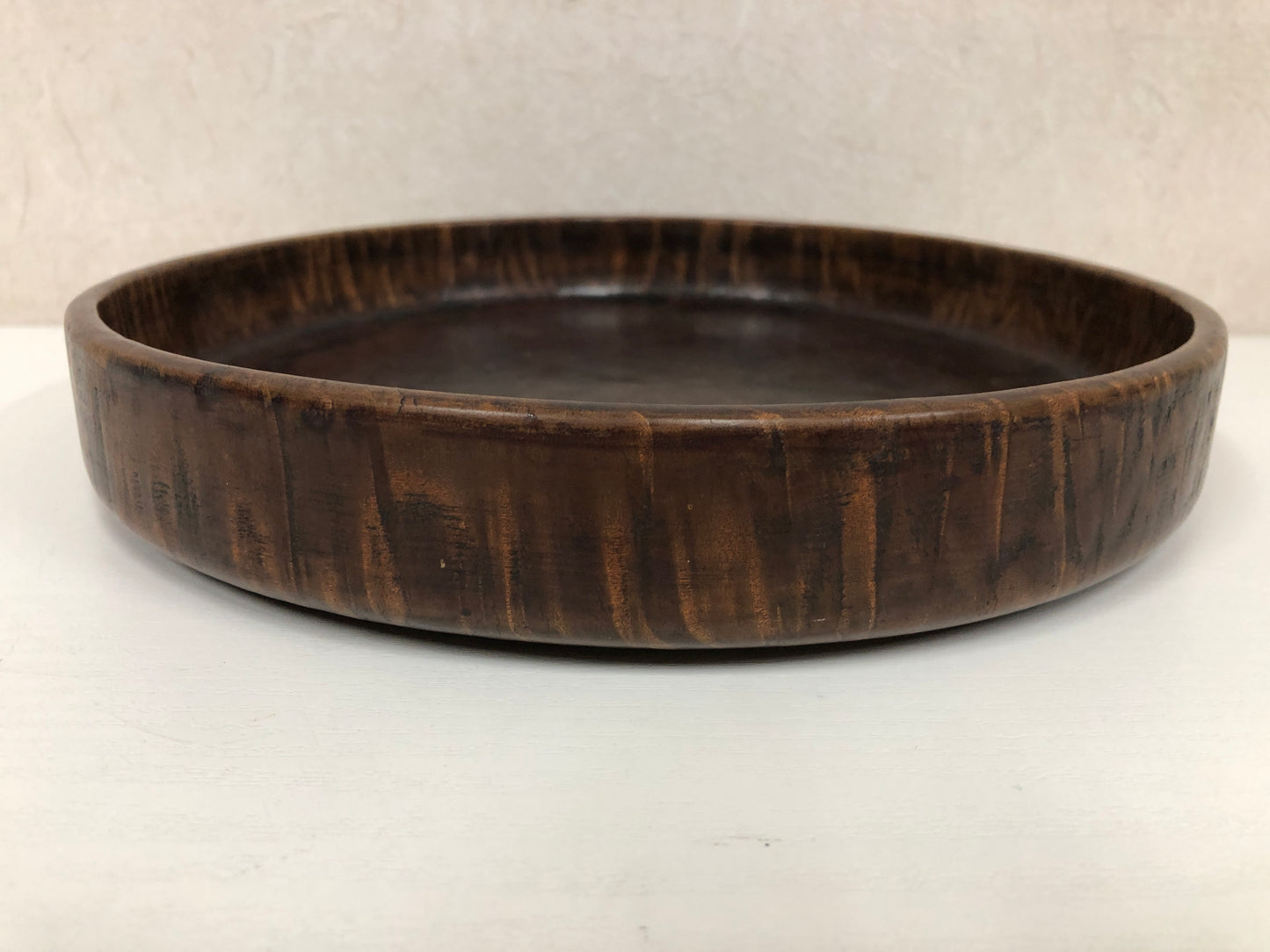 Y3995 TRAY Wooden tamamoku buckeye OBON OZEN antique vintage kitchen Japan