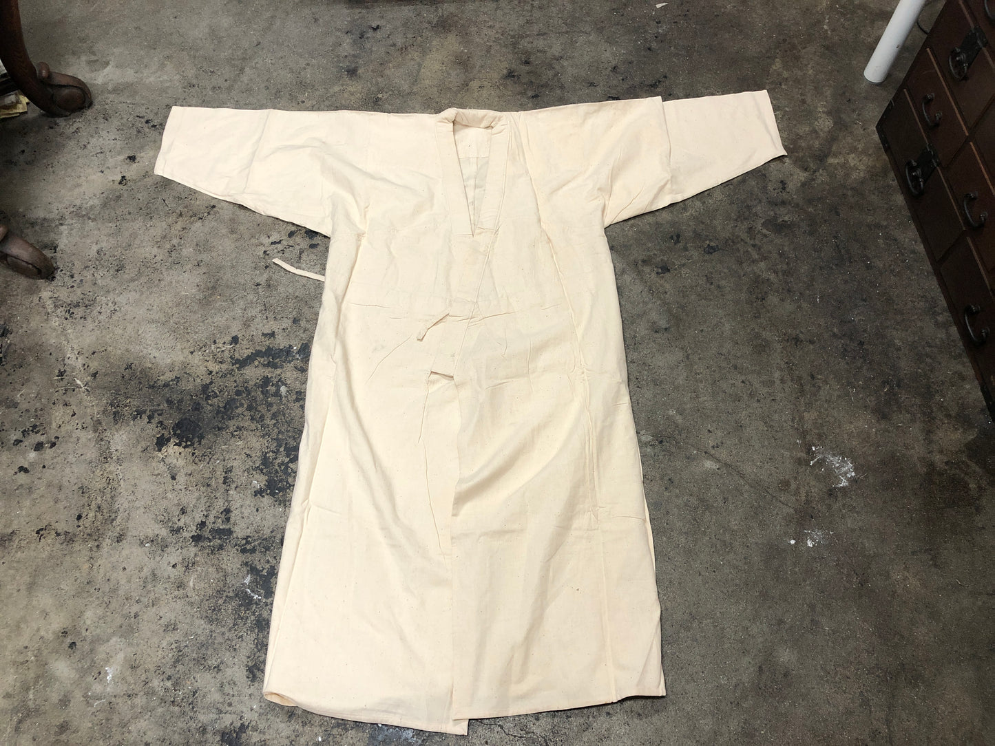 Y4062 Imperial Japan Army White coat robe mark military Japanese WW2 vintage