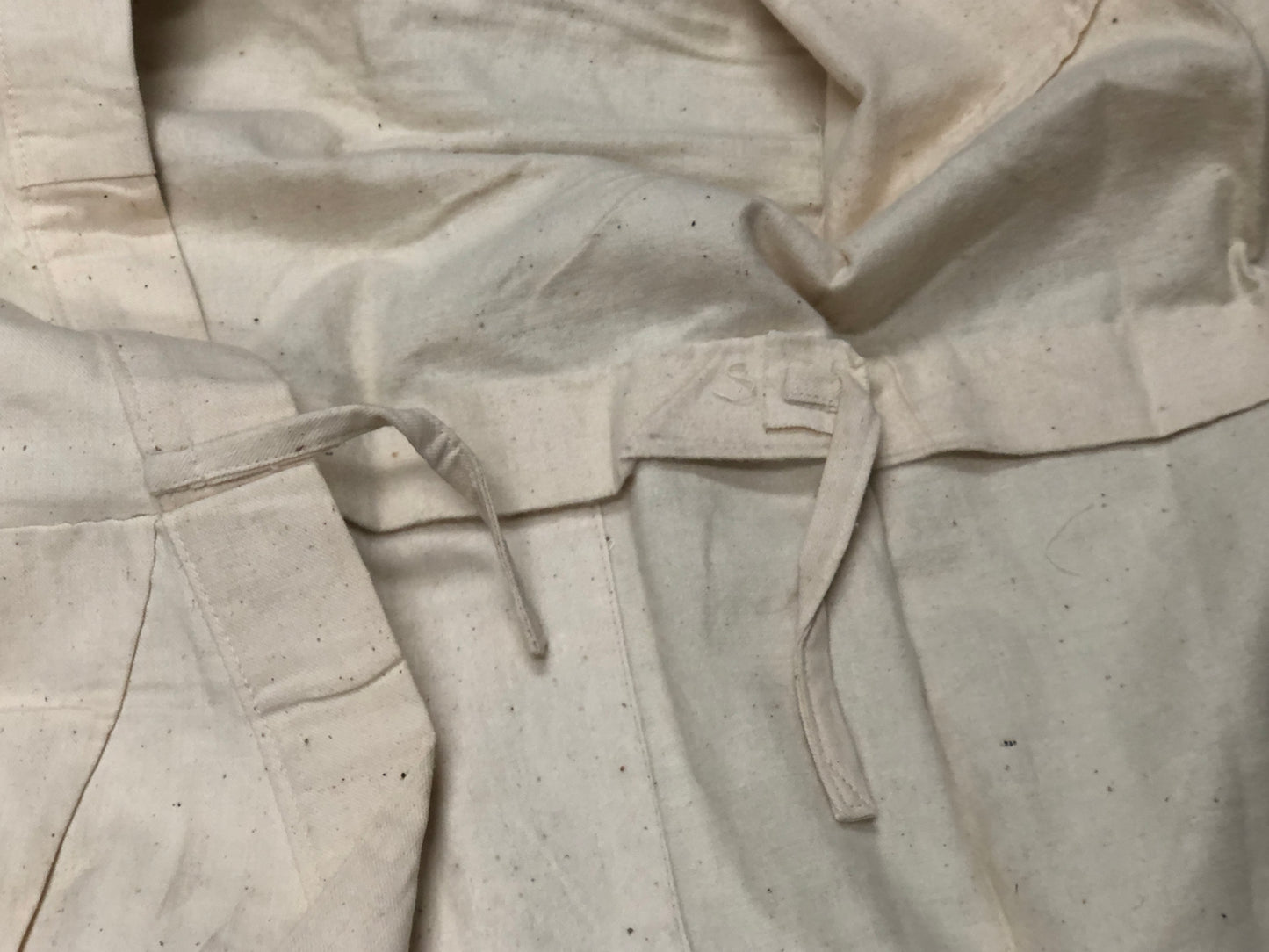 Y4062 Imperial Japan Army White coat robe mark military Japanese WW2 vintage