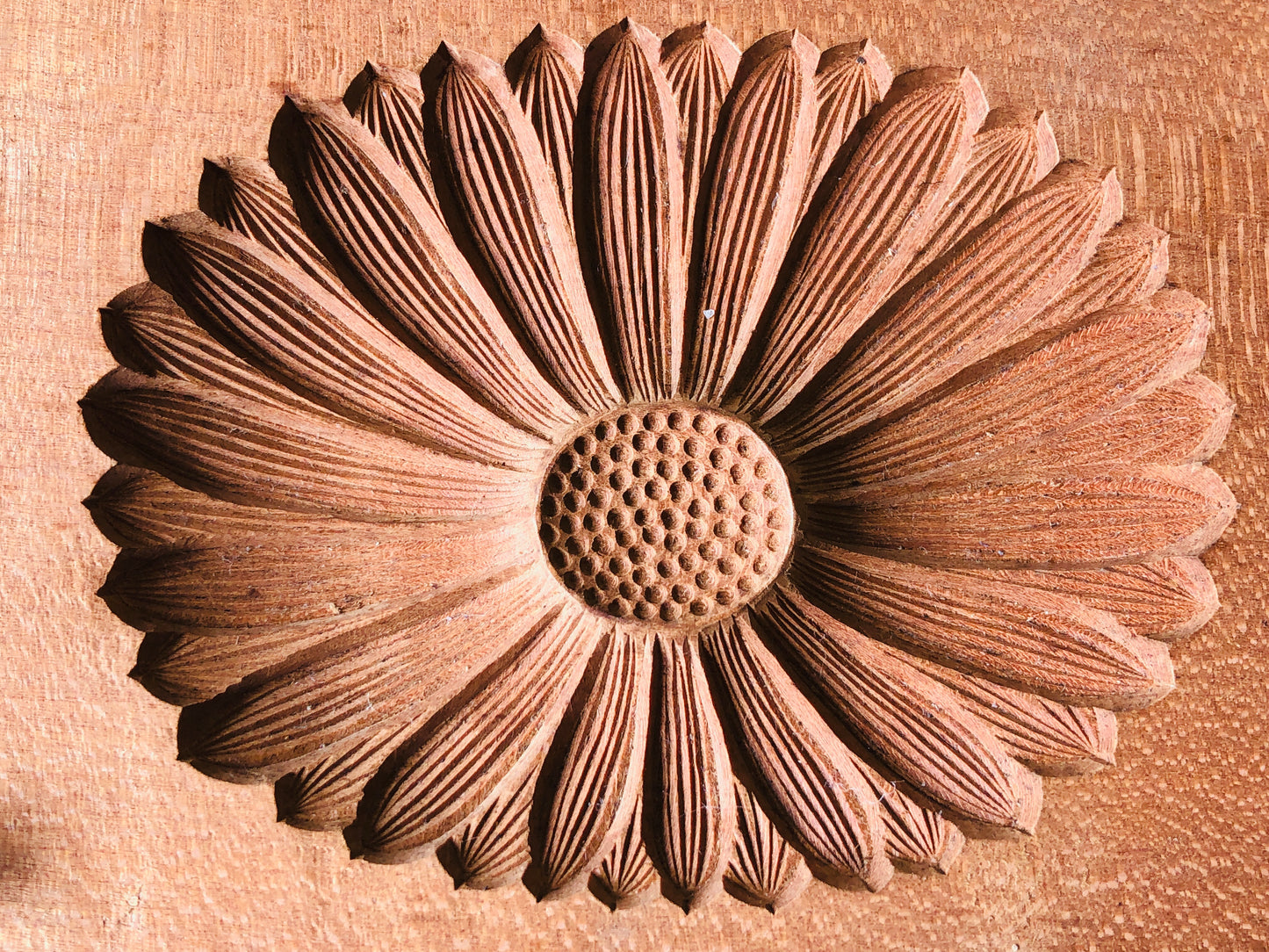 Y4229 KASHIGATA Chrysanthemum flower Japan antique Wooden Pastry Mold wagashi