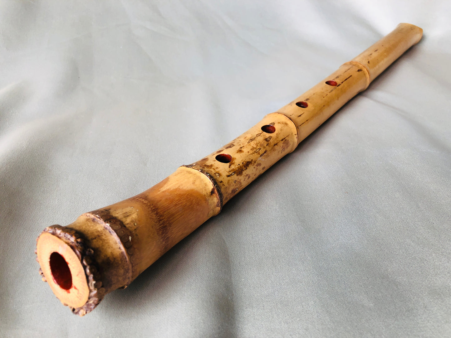 Y4261 SHAKUHACHI Bamboo flute Tozan style Japanese Traditional vintage antique