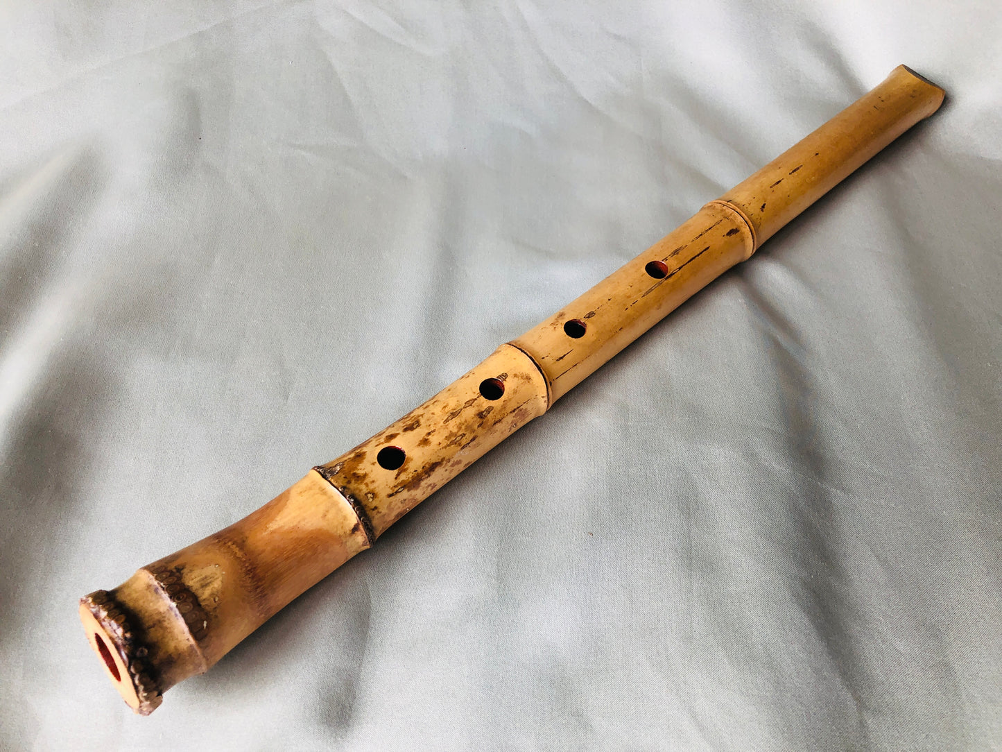 Y4261 SHAKUHACHI Bamboo flute Tozan style Japanese Traditional vintage antique