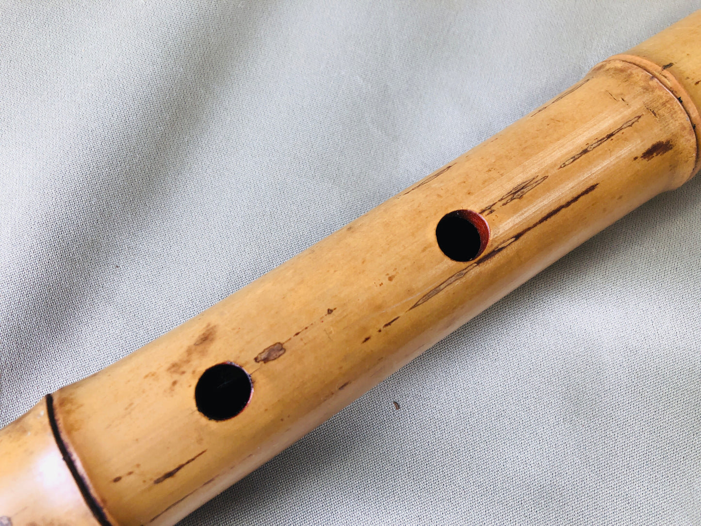 Y4261 SHAKUHACHI Bamboo flute Tozan style Japanese Traditional vintage antique