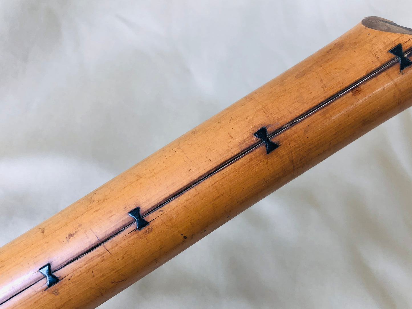 Y4262 SHAKUHACHI Bamboo flute Kinko style signed Japan traditional antique