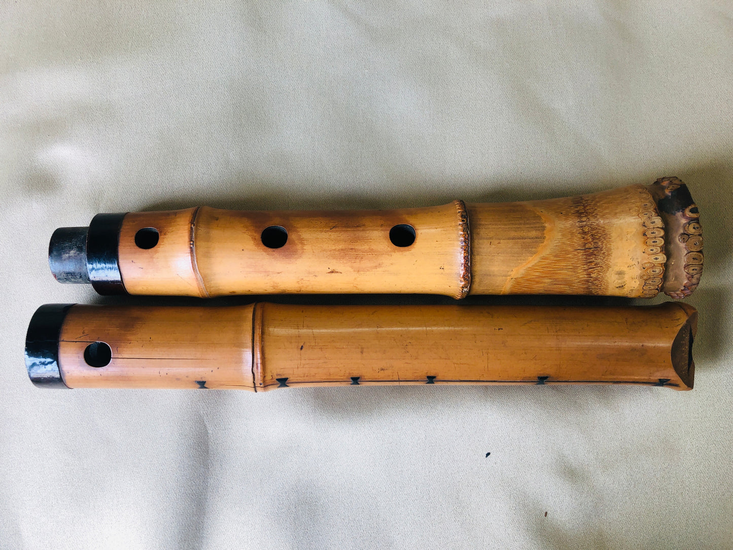 Y4262 SHAKUHACHI Bamboo flute Kinko style signed Japan traditional antique