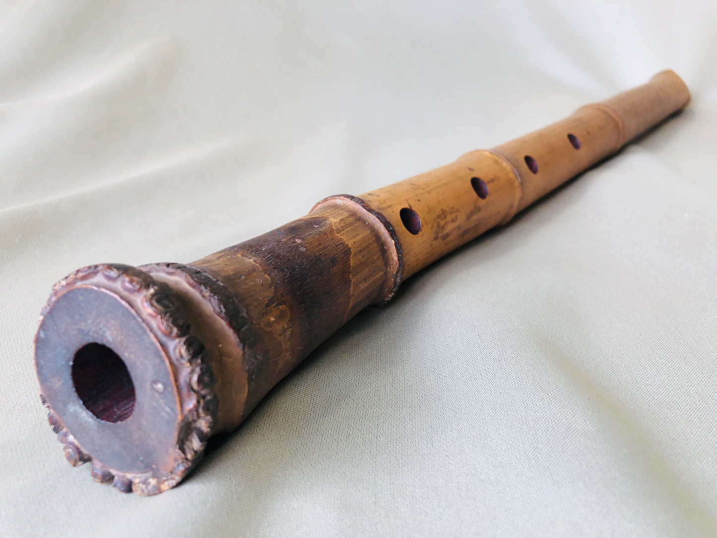 Y4263 SHAKUHACHI Bamboo flute Kinko style Japanese Traditional vintage antique