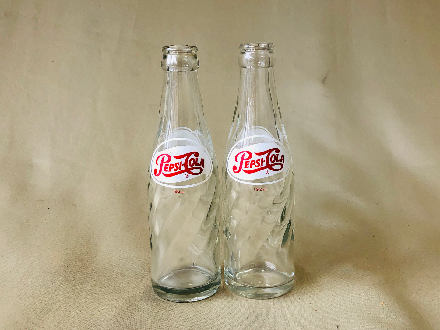Y4282 BOTTLE Pepsi-Cola empty 35ml soda set Japanese antique vintage Japan