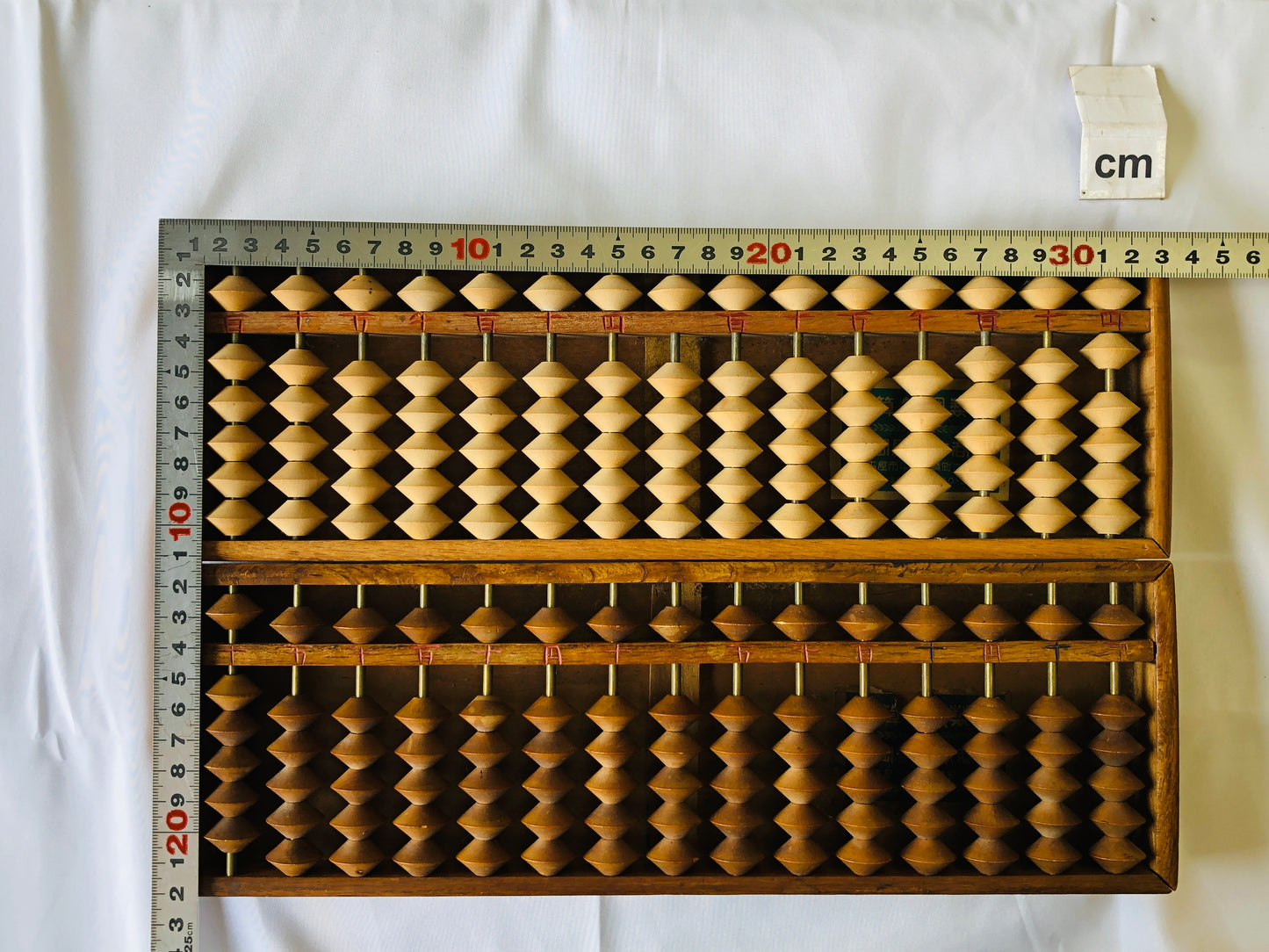Y4396 SOROBAN 2 wooden Abacus abacuses abaci Japan antique math counting machine